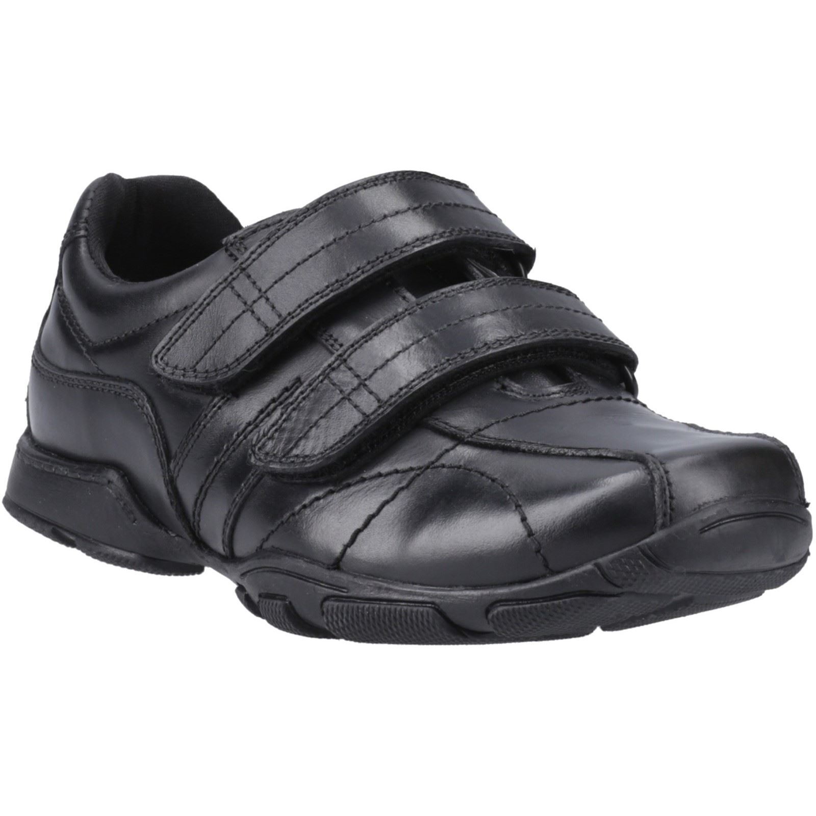 Hush Puppies Vance Lederslipper In Schwarz Für Jungen Image