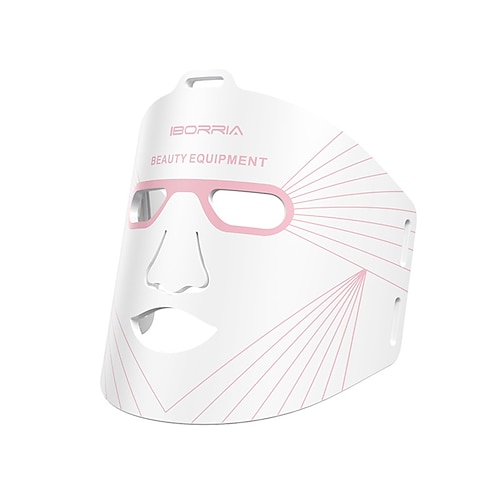 nuovo prodotto maschera facciale di bellezza a luce rossa a led certificata fda maschera facciale in silicone per uso domestico strumento di bellezza per il viso con fototerapia maschera facciale a