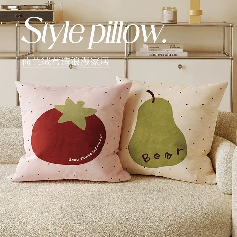 Cartoon Obst Nette Student Kinder Kissen Abdeckung Sofa Wohnzimmer Kissen Abdeckung Nacht Platz Kissenbezug