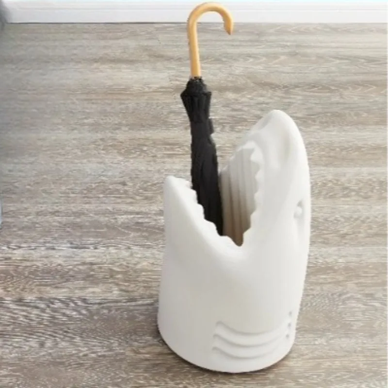 Shark Umbrella Bucket Modern Umbrella Stand Decorative Luxury Entrance Umbrellas Storage Stands Plastic Floor Umbrellas Holder