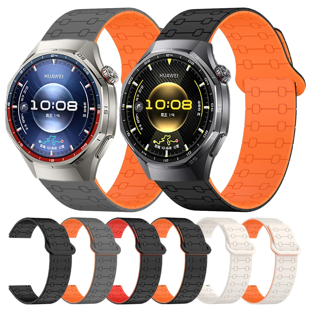 22mm Magnetisches Silikon Soft Strap für Huawei GT6 Pro GT 6 5 4 3 Runner Sport Band Für HUAWEI Watch5 46mm 4 3 Pro Armband Correa Image