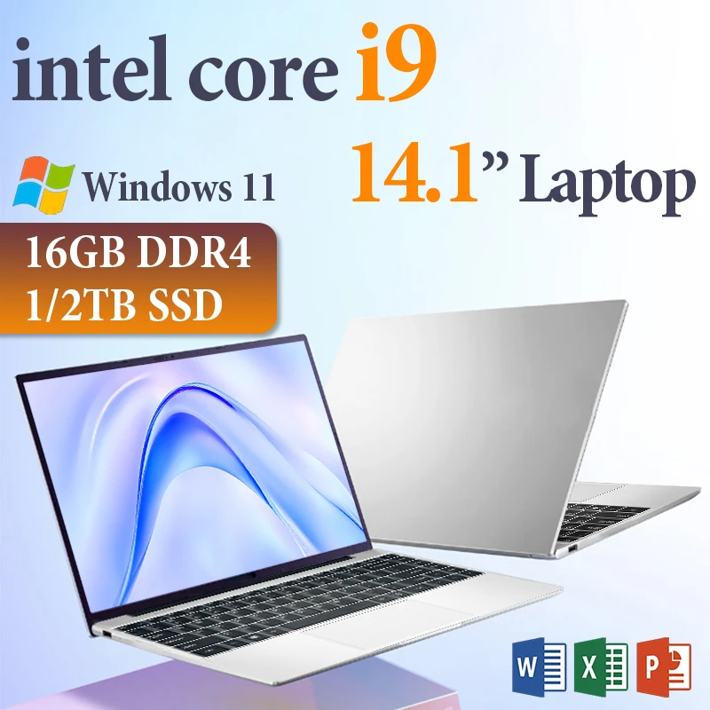 Intel Core i9 8950HK Gaming Laptop Computer 14.1inch Windows 11 Pro Laptops Office 16GB RAM 1TB SSD Gamer Portable Notebook PC