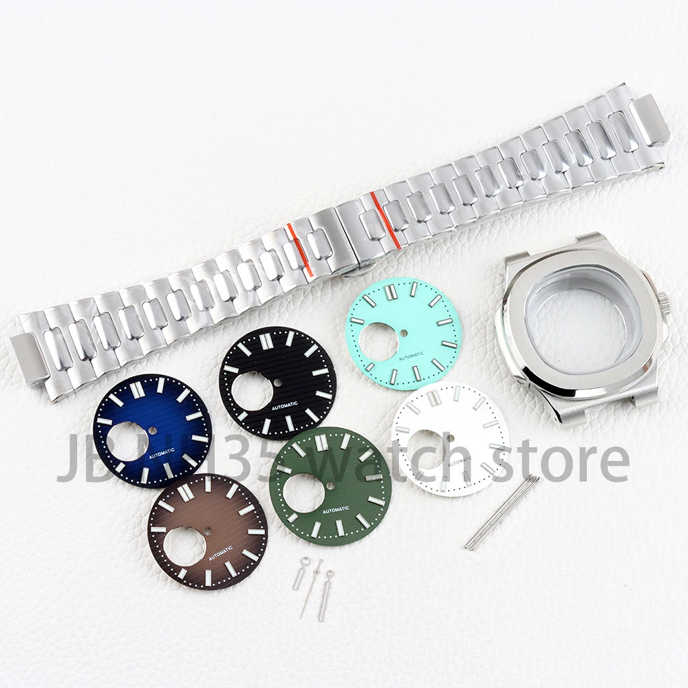 40mm Nh35 Uhrengehäuse für Nautilus NH35 NH36 NH38 Uhrwerk 29,8mm Zifferblatt Wasserdicht 316L Edelstahl Modifikationszubehör Image
