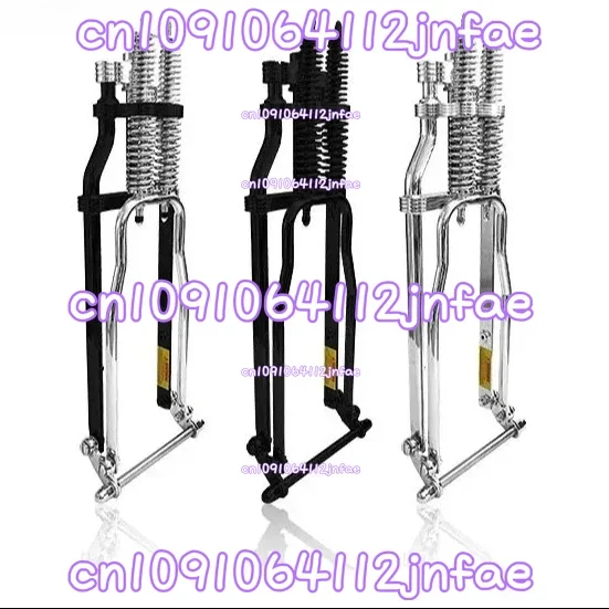 Federgabel für 20" E-Bikes Lowrider-Gabel 20x4,0 Doppelfedern Klassische Retro-Fahrradteil-Zubehörkomponente Image