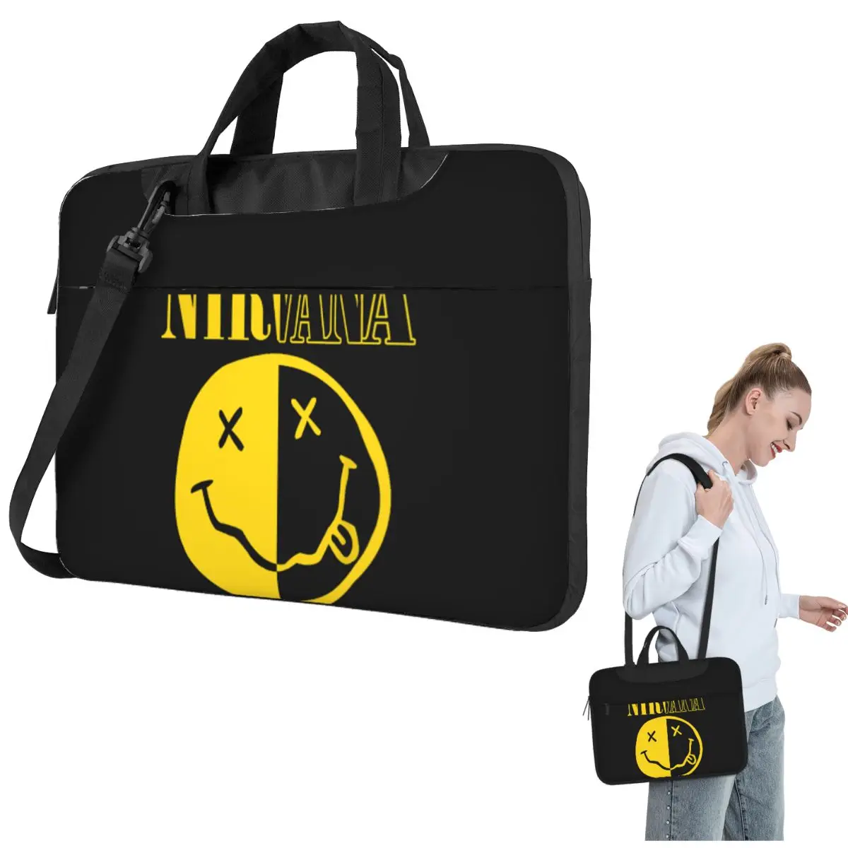 Nirvanas un côté sourire bandoulière pochette d