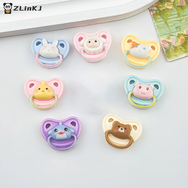 ▶ 10Pcs Schöne Mini Puppe Schnuller Spielen Haus Liefert Dummy Nippel Für Puppe Baby Puppen Kinder Spielzeug Baby Schnuller Zubehör
