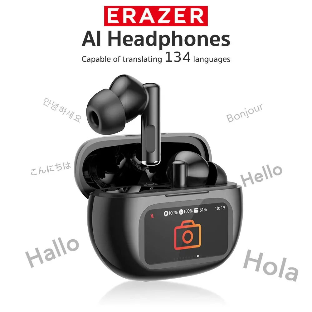 ERAZER XP12 Bluetooth V6.0 Kopfhörer OWS Sport Drahtlose Kopfhörer AI Translator Ohrhörer Headset Kopfhörer Haken Mikrofon Open-Ear Image