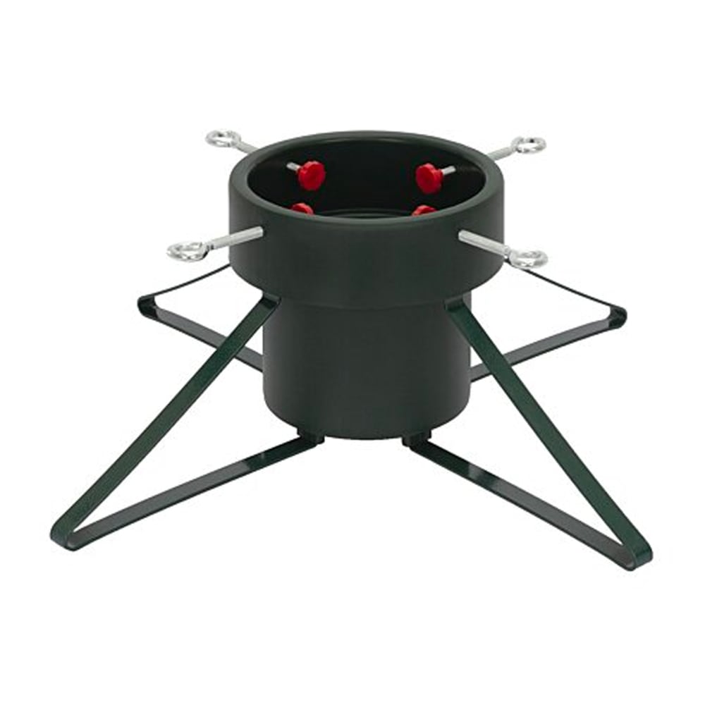 Pied de sapin de Noël en métal vert