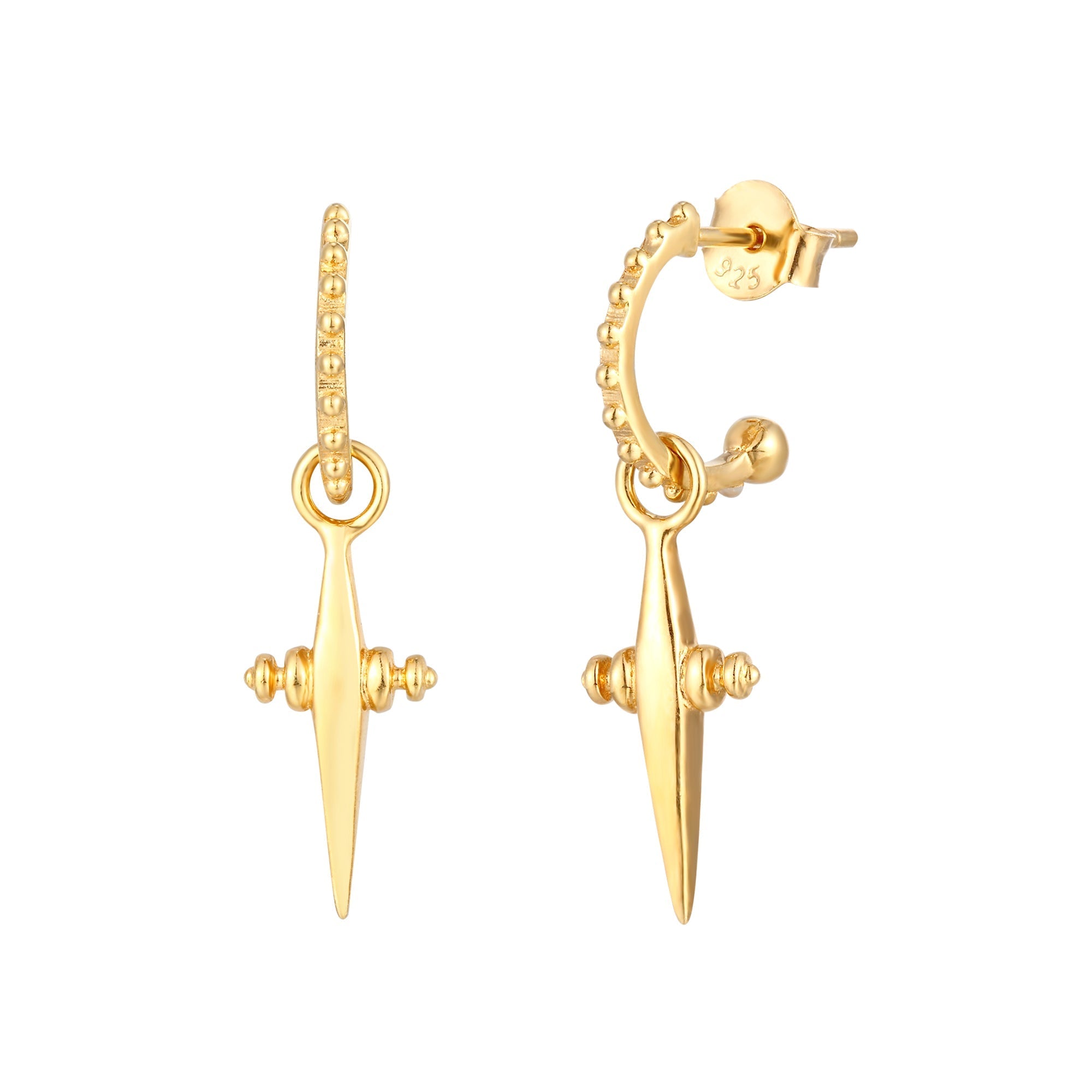 Seol+gold Womens 18ct Gold Plate Statement CZ Pearl Drop Earrings - One Size | Seol+gold Sale | Discount Designer Brands