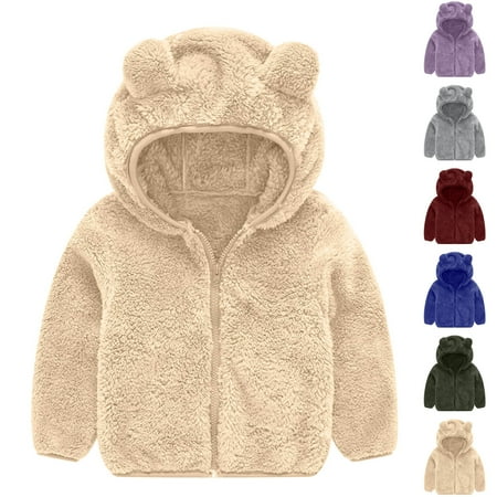 Antinious Kids Winter Jacket Winter Coat for Boys Girls Girls Spring And Fall Hoodies Children s Outdoor Versatile Hooded Zipper Jacket Sports Top Long Sleeve Hooded Casual Jacket Blue 110