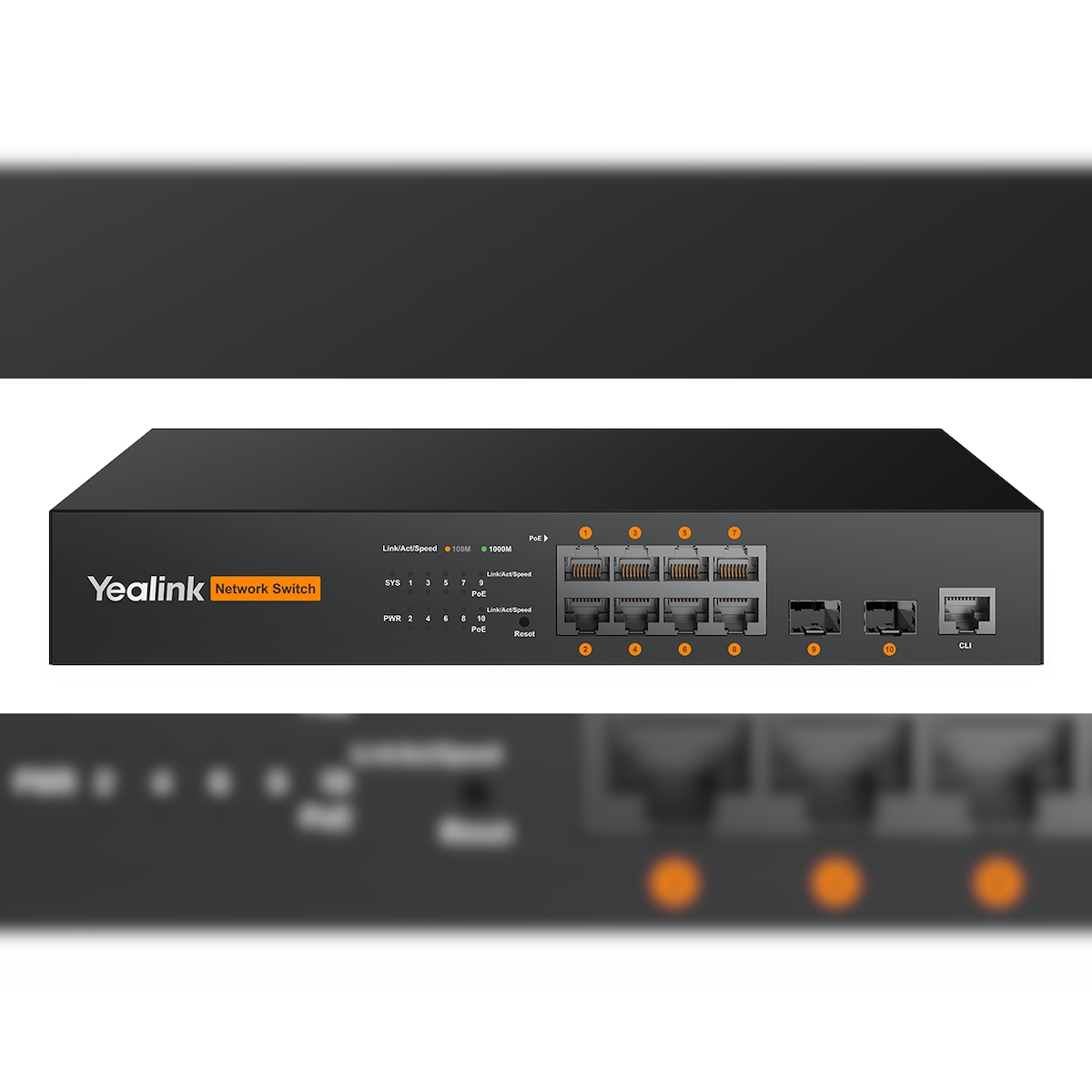 Yealink RCH80 - L2+Web Managed PoE+ Switch - Zubehör Netzwerk - Power over Ethernet (1303227) Image