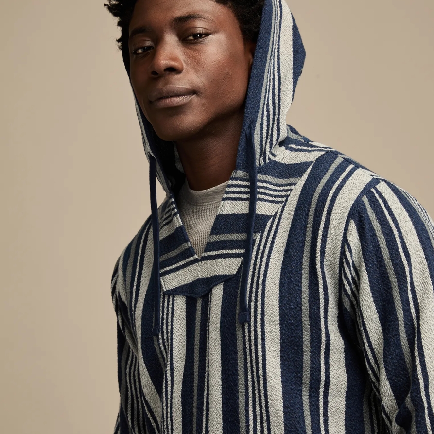 Lucky Brand Woven Jacquard Baja -Men's Clothing Tops Sweaters, Size XL