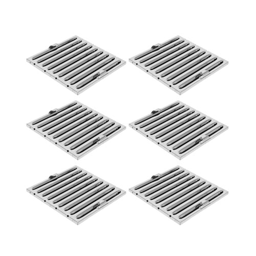 6x Flammschutzfilter 40 x 50 cm Typ B Edelstahl, Gastro Abzugshaube - VM Europa Image