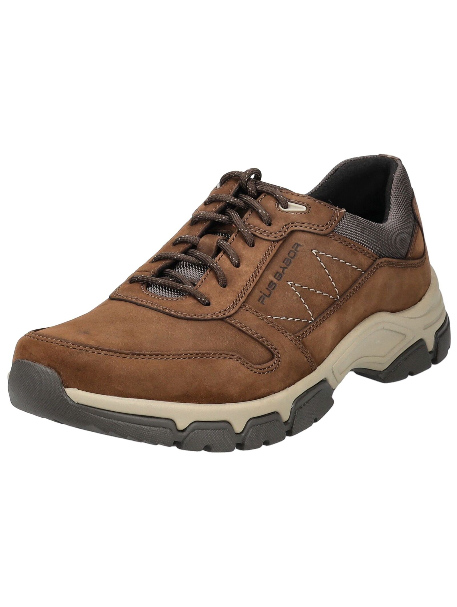 Sneaker PIUS GABOR "Pius Gabor Sneaker Nubukleder/Textil", Herren, Gr. 45, braun (espresso), Nubukleder, Textil, Schuhe Sneaker
