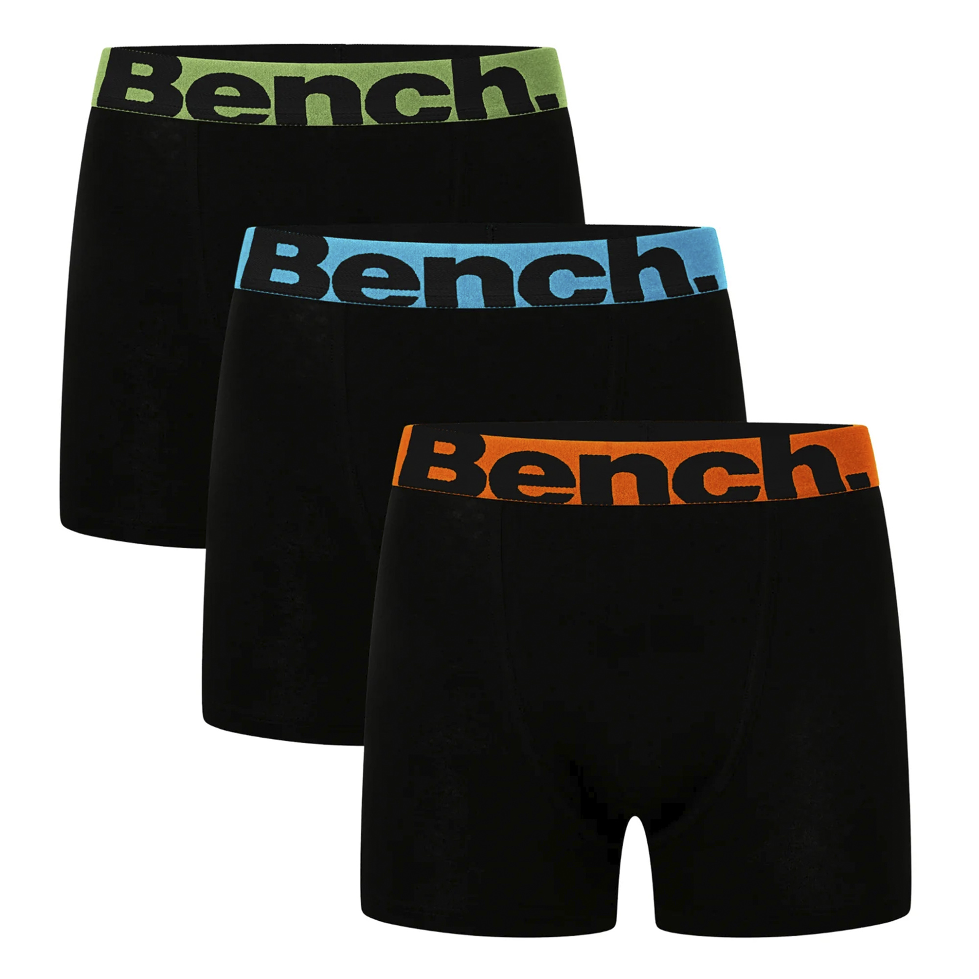 Bench 3 Pack Mens Cotton Boxers Underwear - Tonder Collection - Black - Size 2XL | Bench Sale | Discount Designer Brands