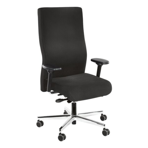 Original Steifensand Schwerlast Bürostuhl mit Lendenwirbelstütze »seno XXL« mit Armlehnen schwarz, 71 cm Image