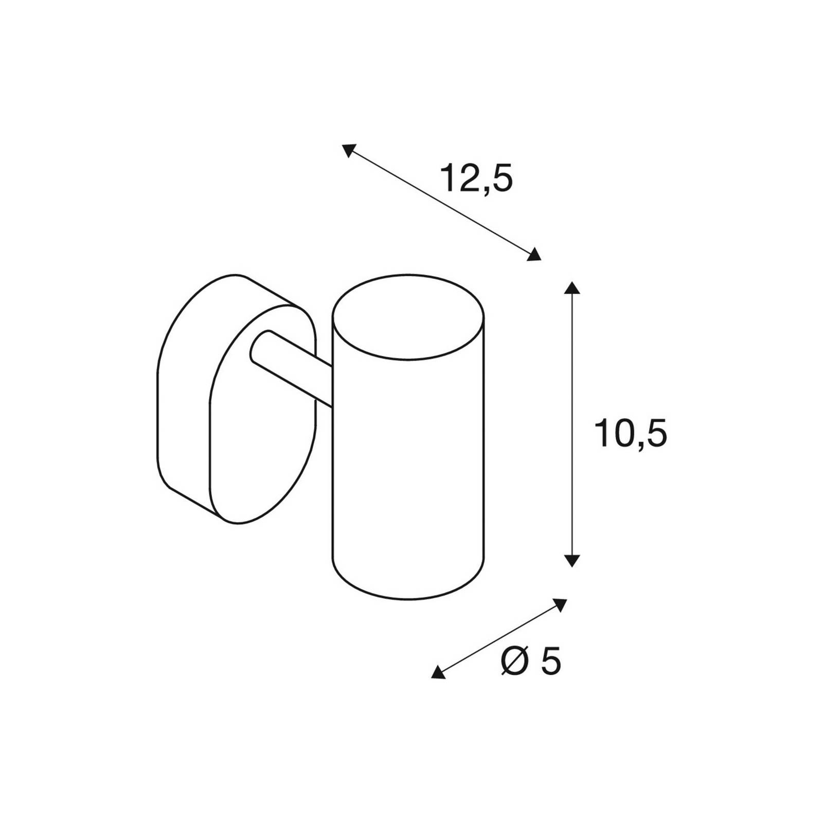 SLV LED-Wandstrahler Noblo, dim to warm, schwarz, 13 cm dimmbar, schwarz, für Wohn- / Esszimmer, Aluminium, Modern, LED Deckenlampe