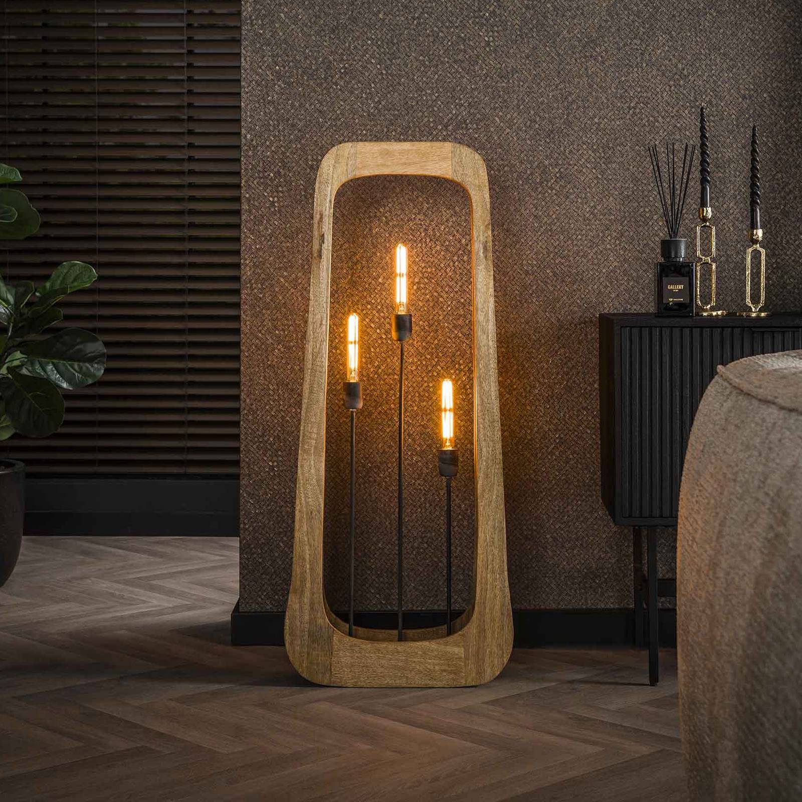 Zijlstra Holz Stehlampe Woodframe, Holz hell, für Wohn- / Esszimmer, Holz, Modern, Stehlampe