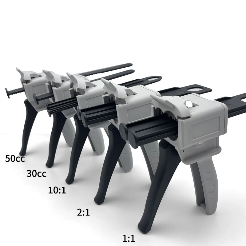 30 ml, 50 ml 2-Komponenten AB-Epoxid-Klebepistole, Pistolenapplikator für das Verhältnis 1:1 2:1 10:1, einzelner manueller Kartuschenpistolen-Spender Image