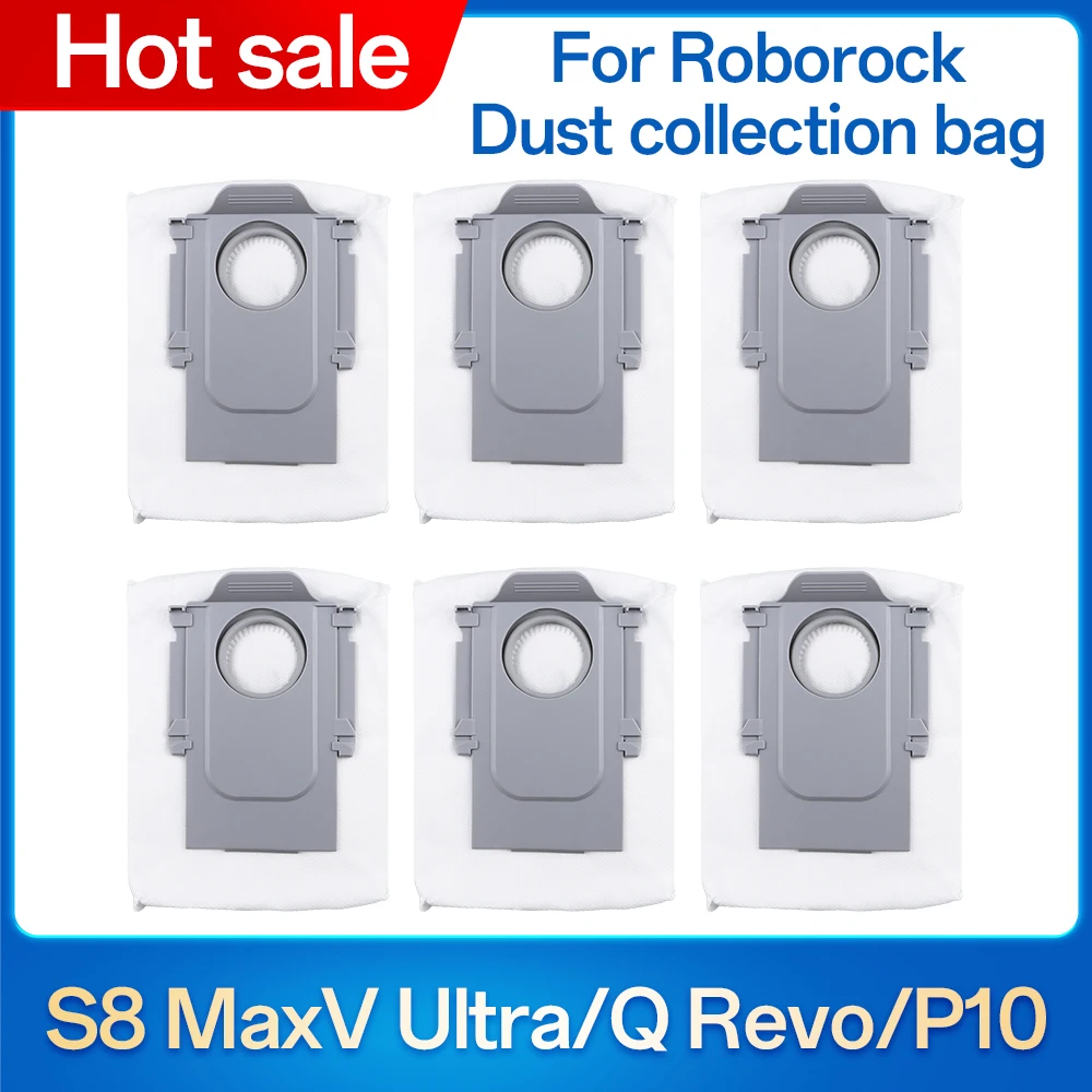 Für Roborock P10 A7400RR /S8 MaxV Ultra /Q Revo Roboter Staubsauger Zubehör Staub Taschen Ersatzteile Image