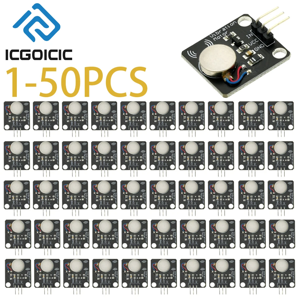 1-50PCS PWM Vibration Motor Modul DC Mini Vibrator Schalter Sensor für Arduino UNO MEGA2560 R3 & DIY Elektronik Kits Image