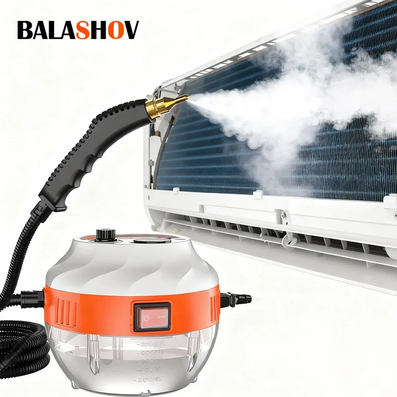 Pulitore a vapore 2500W per la pulizia dell'auto domestica Riscaldamento rapido Rondella a vapore ad alta temperatura Pulitore a vapore pressurizzato portatile portatile