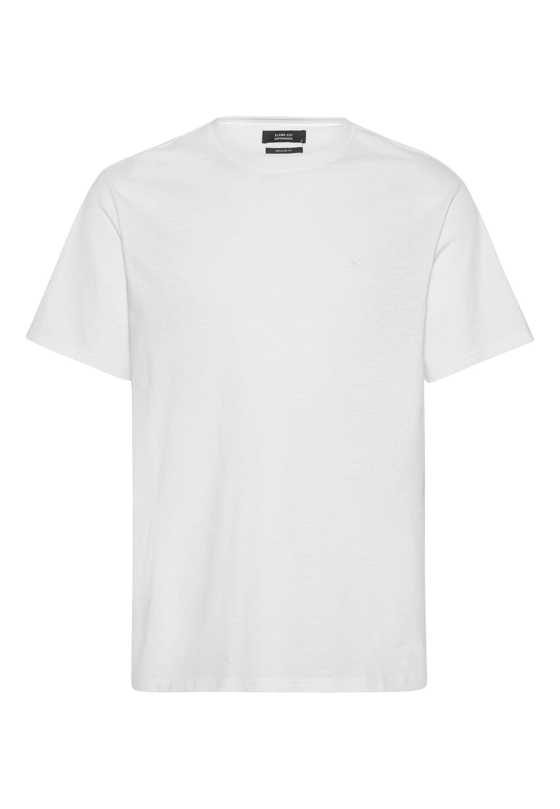 T-Shirt CLEAN CUT COPENHAGEN "Clean Cut Copenhagen Stable T-Shirt", Damen, Gr. M, weiß, 100% Baumwolle, unifarben, relaxed fit, Rundhals, Shirts T-Shirt