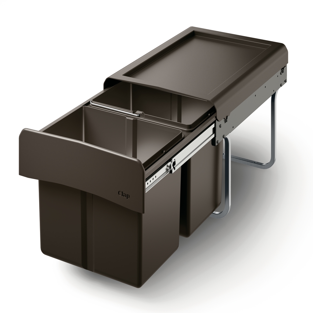 NABER GmbH Naber Clap 2/450-2, Abfallsammler für Drehtüren, anthrazit 8011452 Image