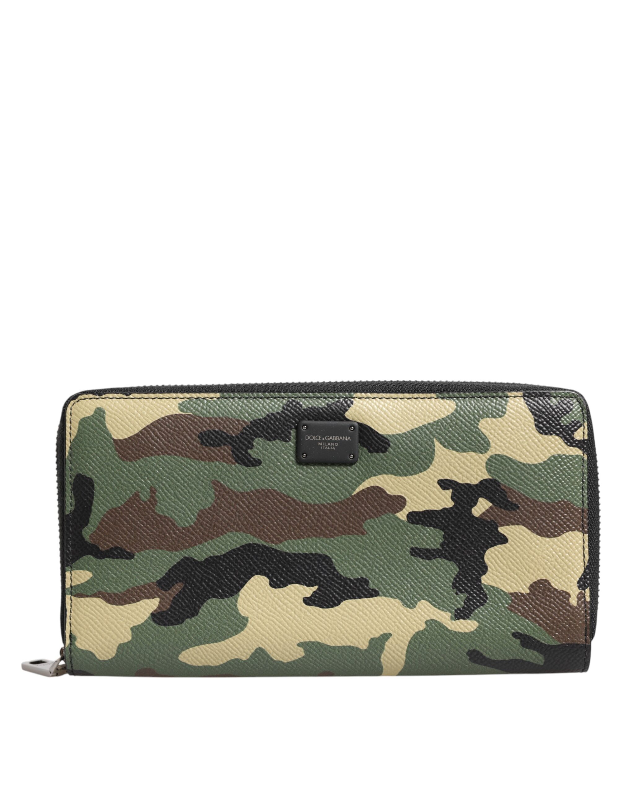 Mehrfarbige Camouflage-Logo-Reißverschluss-Umhüllung Continental-Brieftasche Image