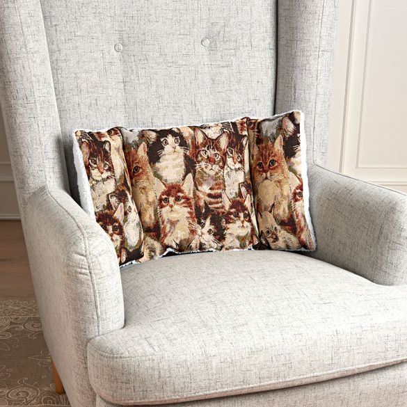 3-Zonen Rückenkissen mit Katzendessin Eldo Image