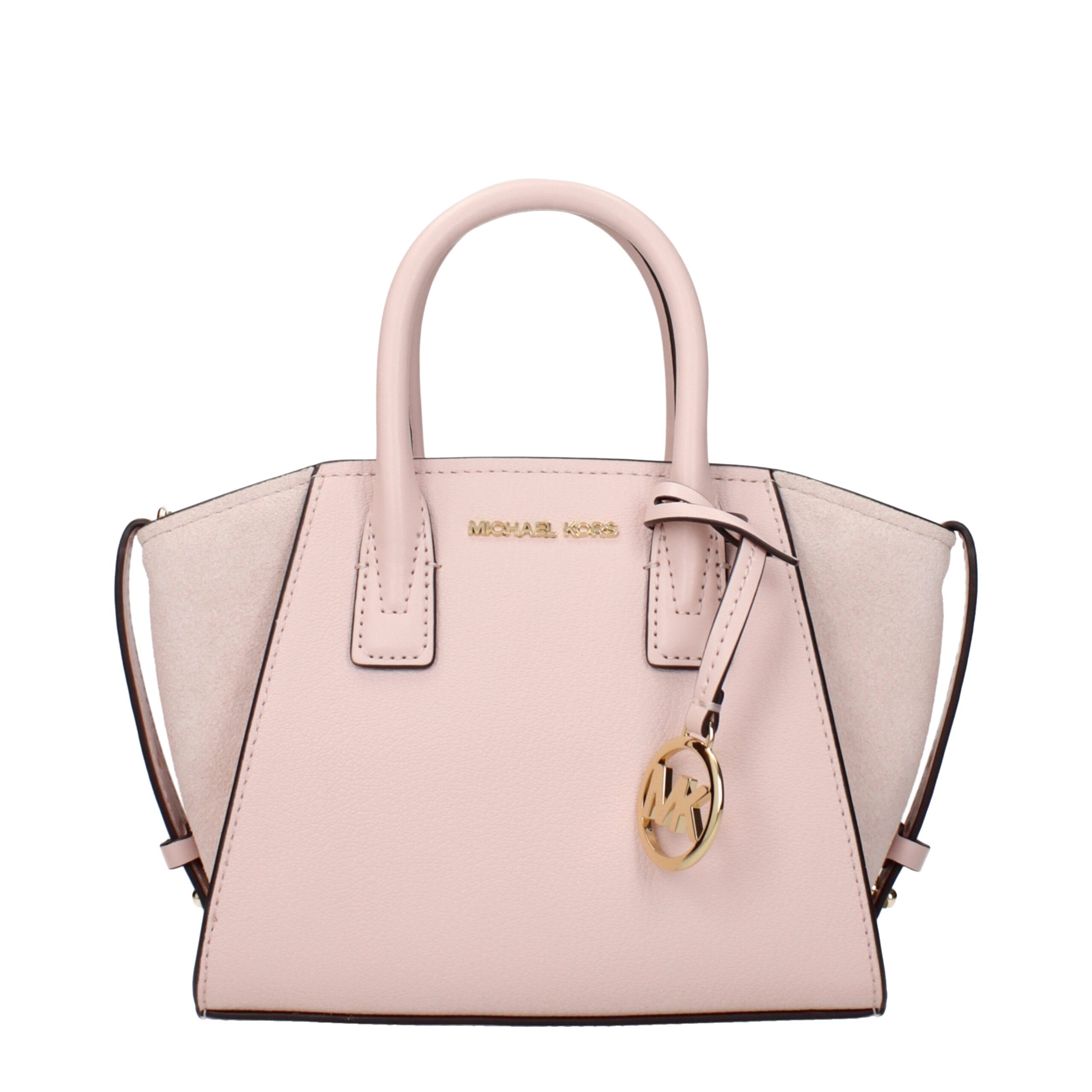 Rosa Lederhandtasche