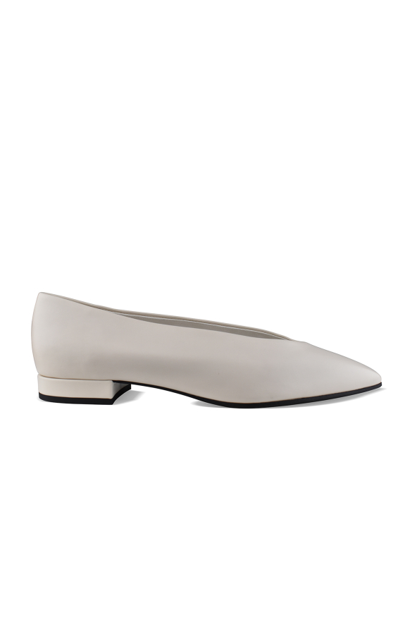 Loro Piana Rebecca Ballerinas Weiß EU 38