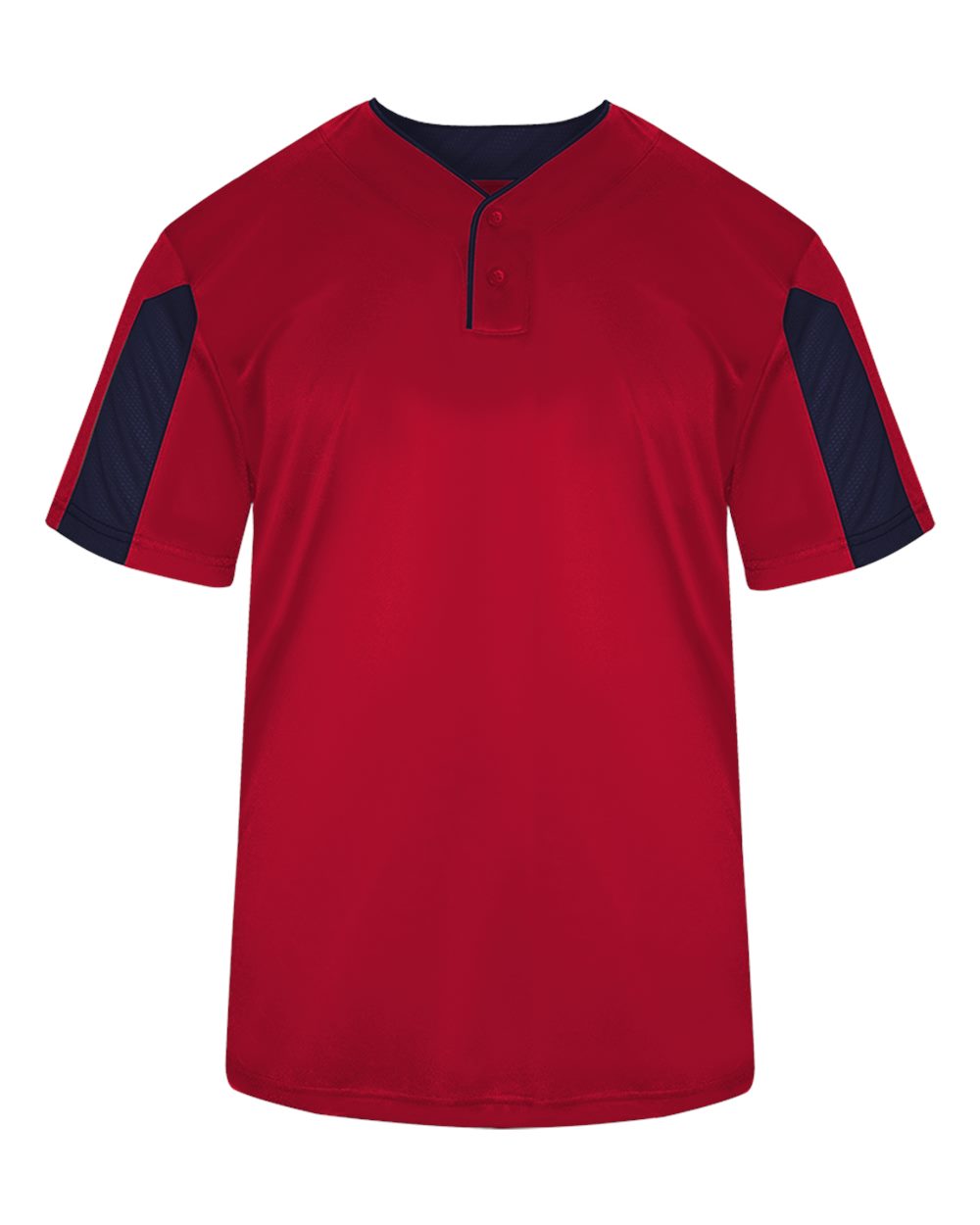 Alleson Athletic 7976 Striker Placket in Red/Navy Blue size XS | Polyester 797600, BG7976