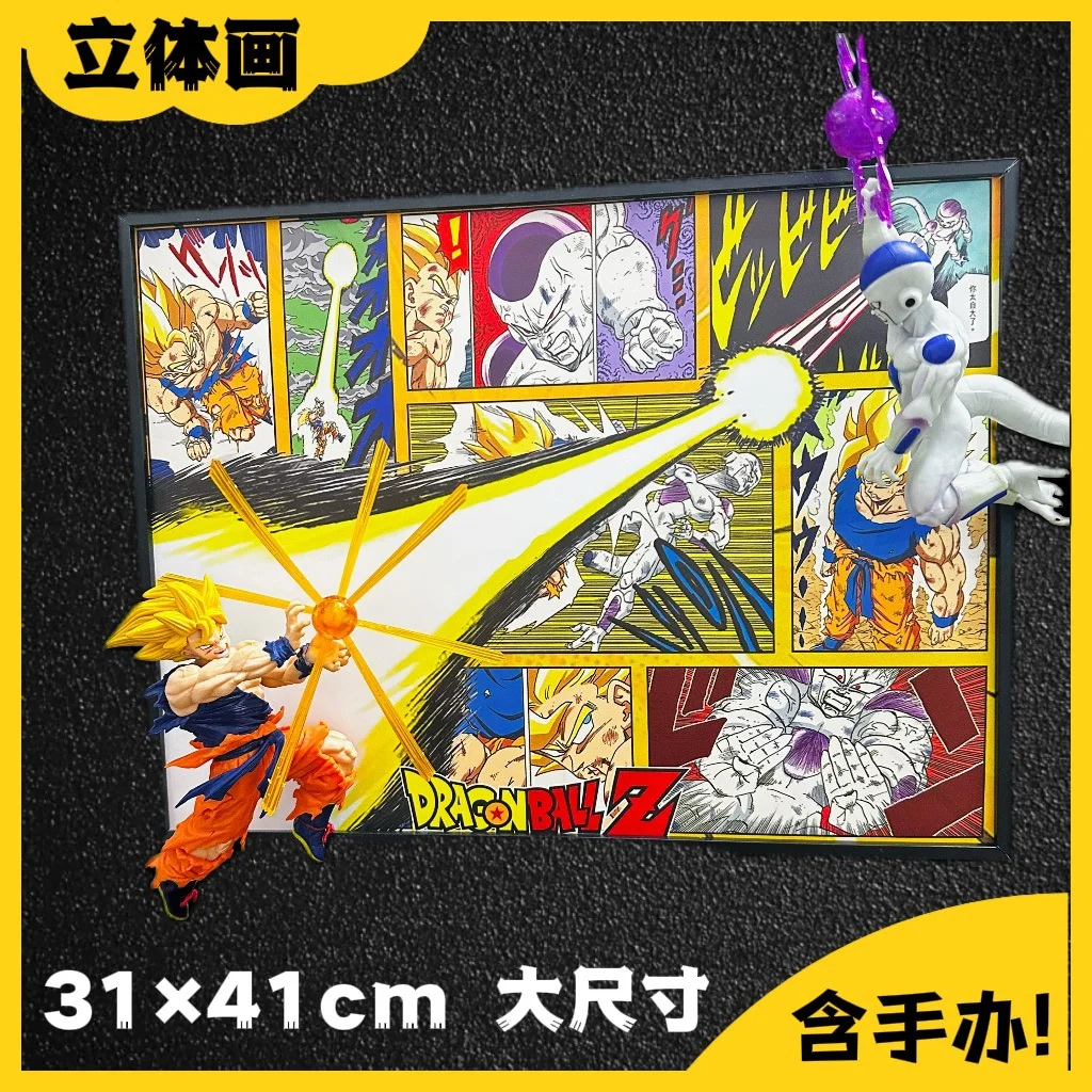Dragon Ball Z Goku vs Frieza 3D LED Wandleuchte Sammlerstück Anime Dekor Lampe USB Powered RGB Nachtlicht Perfektes Geburtstagsgeschenk Image