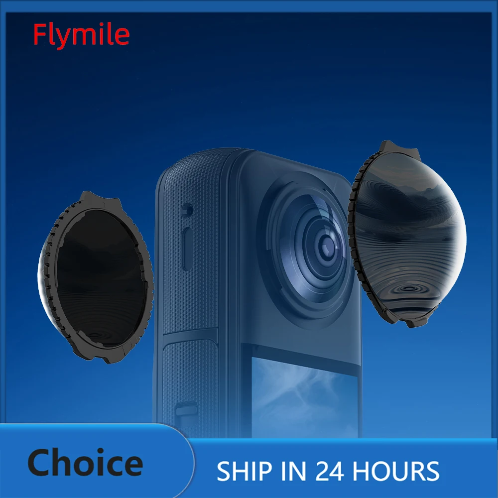 BRDRC Objektivfilter für Insta360 X5 Zubehör ND16 ND32 ND64 Neutral Density Fotografie Filter Schnellverschluss-Objektivdeckel Image