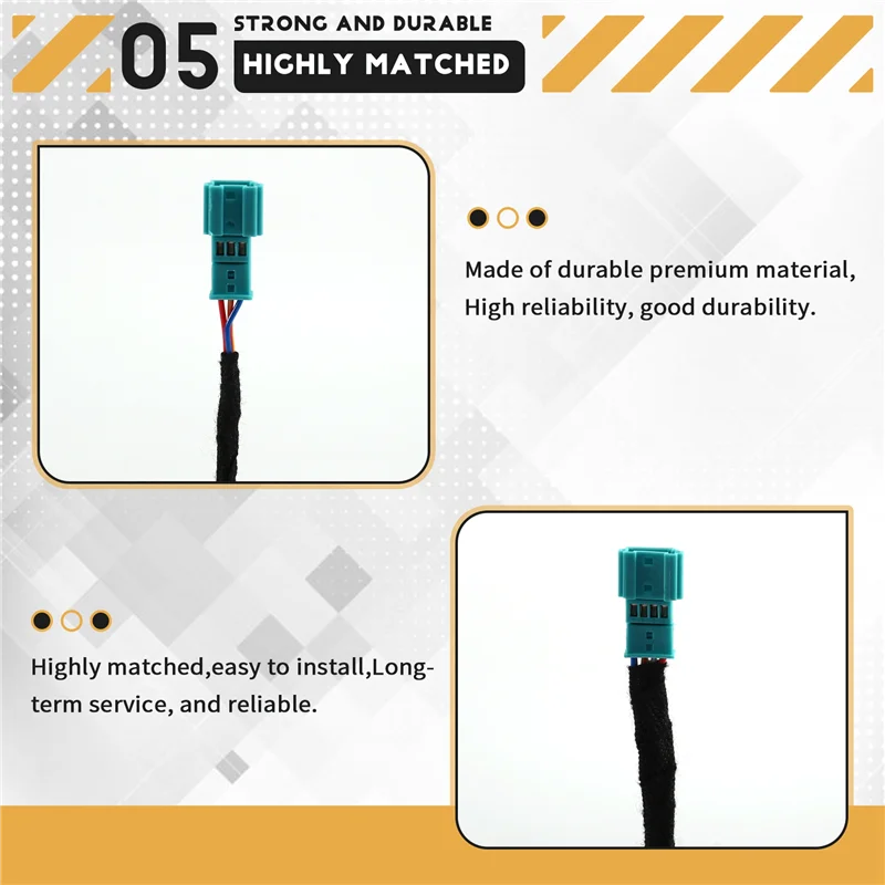 Beleuchtetes LED-Auto-AC/Radio-Fußraum-Y-förmiger Adapterkabel-Umsteller für BMW F30 F32 F34 M3 M4 Image