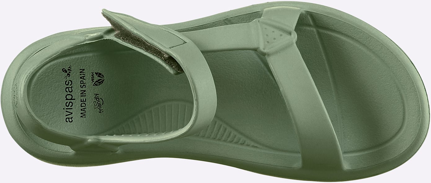 Badesandale CASUAL LOOKS, Damen, Gr. 42, khaki, Schuhe