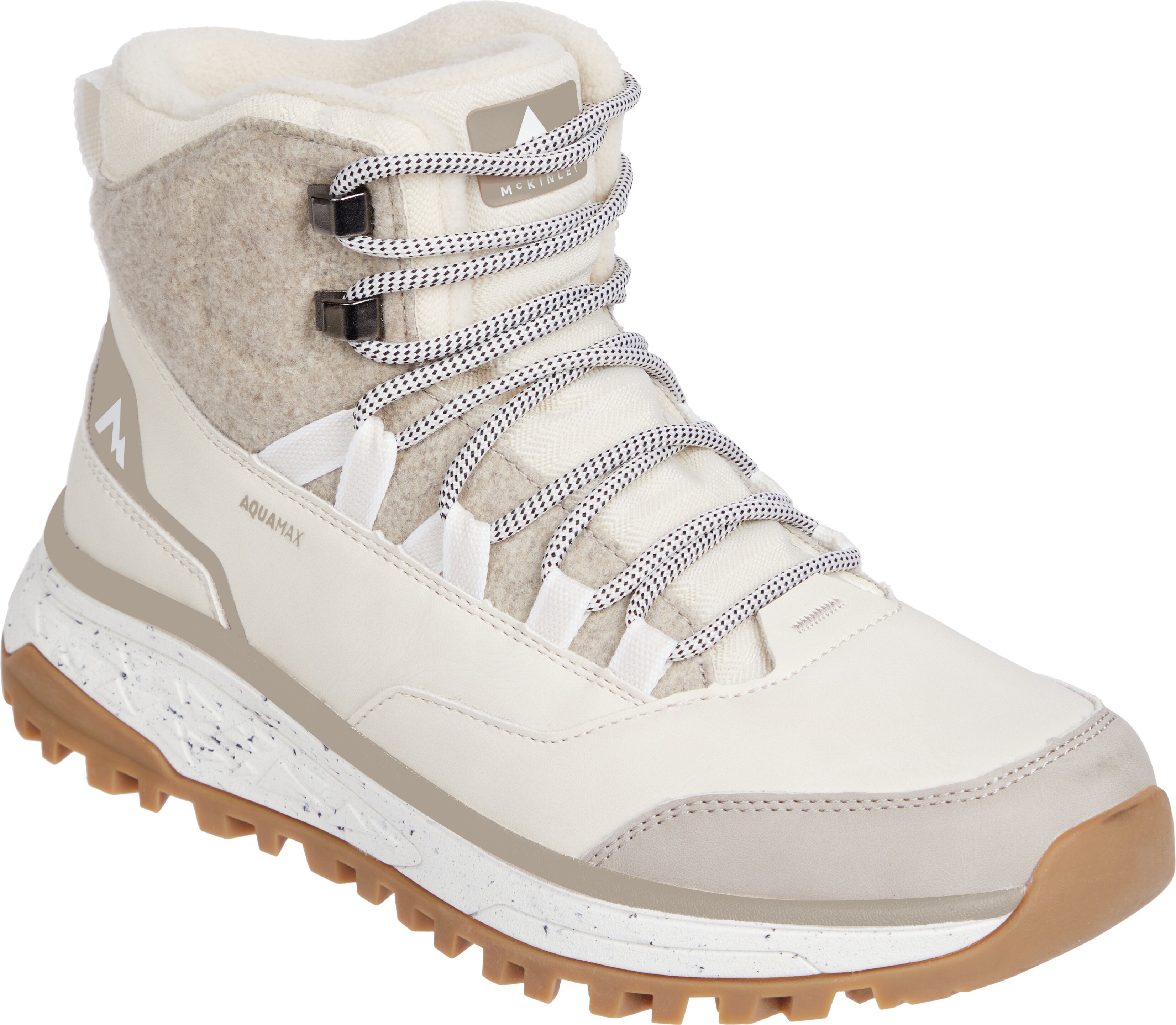 Winterstiefel MCKINLEY "DA.-APRÈS-SCHUH RANGER MID AQX W", Damen, Gr. 39, beige, braun smoke, bl, Synthetik, Schuhe Winterstiefel, Winterschuhe, Winterboots, Snowboots, wasserdicht