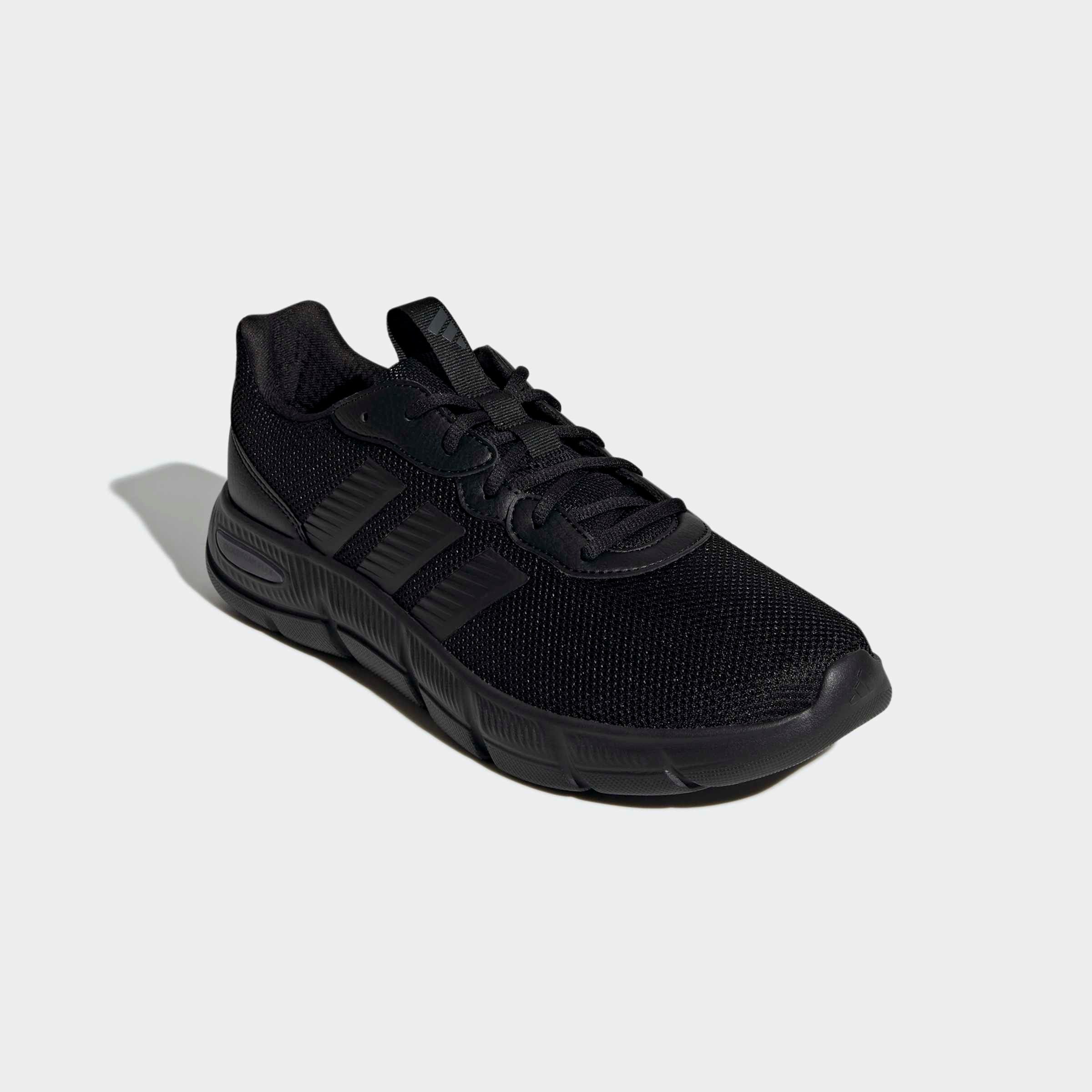 Walkingschuh ADIDAS SPORTSWEAR "CLOUDFOAM FLEX LACES", Damen, Gr. 48, core schwarz, core schwarz, grau six, Textil, Schuhe Walkingschuh