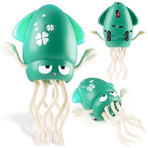 Elektrischer, tanzender Oktopus mit Licht und Musik für Kinder, interaktives Krabbelspielzeug für Kleinkinder (Jungen und Mädchen) im Alter von 3-8 Jahren, auch als Geburtstagsgeschenk geeignet. Auch Image