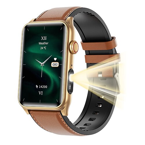 G50 Smartwatch mit Taschenlampe, 1,57-Zoll-Display, Bluetooth-Anruffunktion, Blutsauerstoffmessung, langer Standby-Zeit und Outdoor-Sportarmbanduhr