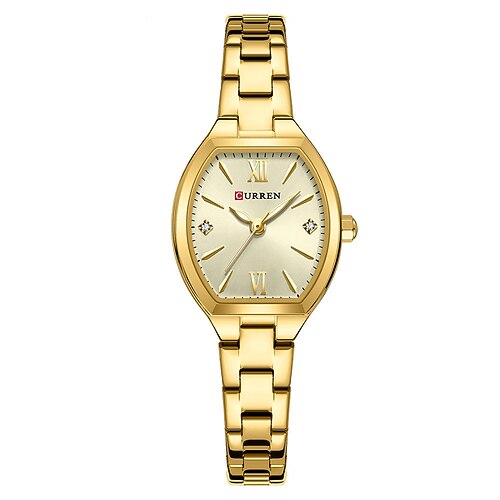 CURREN Damen Quarzuhr Kreativ Minimalistisch Mode Lässig leuchtend Wasserdicht Weltzeit Dekoration Legierung Beobachten Image