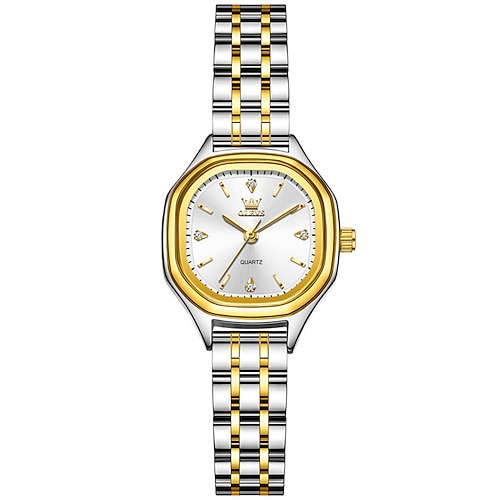OLEVS Muttertagsgeschenk für Frauen Quarz Uhr Kreative Minimalistische Mode Lässig Leuchtende Wasserdichte Dekoration Legierungsuhr Image