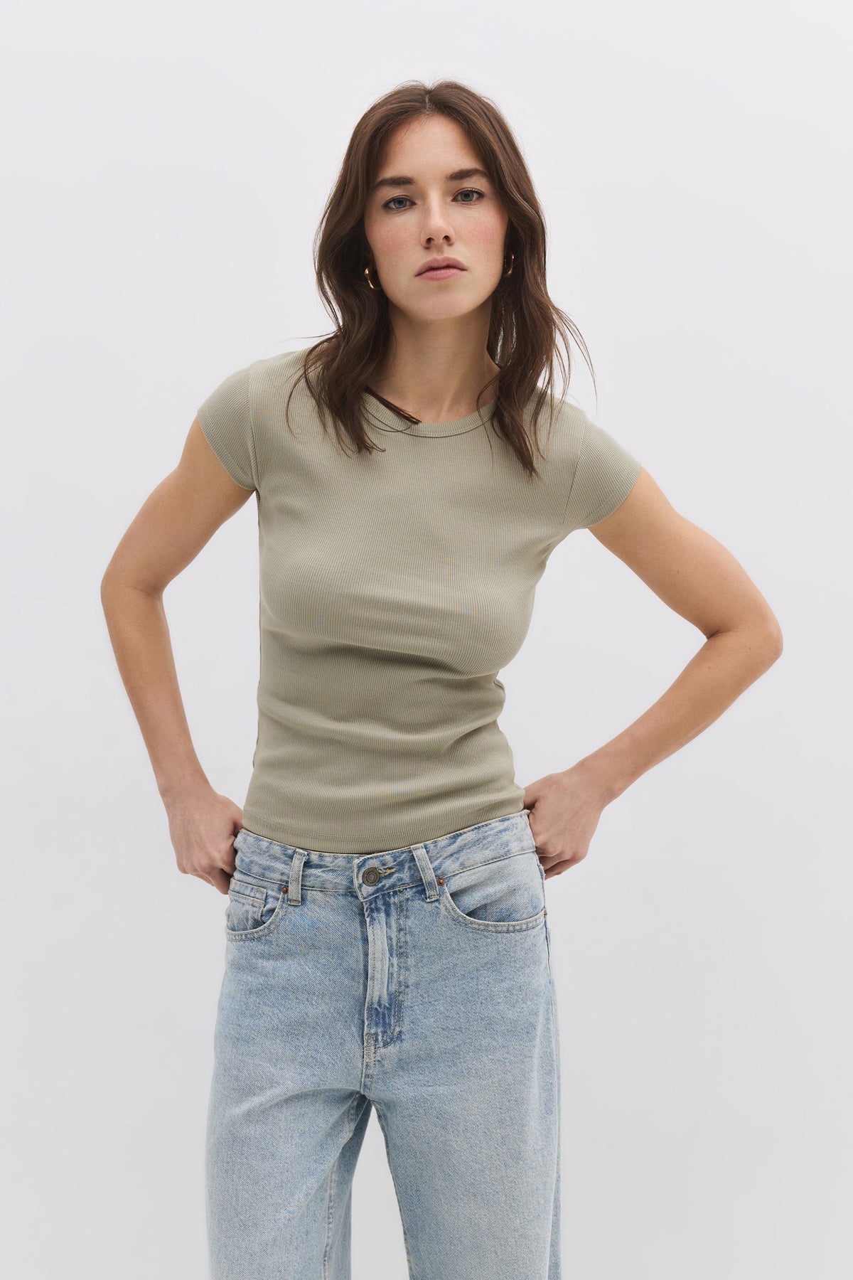 Kurzarm-T-Shirt aus Cordstoff Image