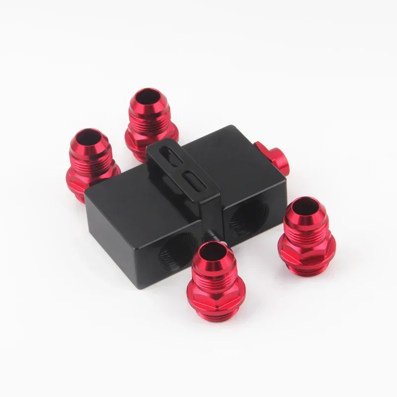 AN10 Ölfilter-Sandwich-Adapter mit Inline-Thermostat – Adapter zur Überwachung der Öldrucküberwachung im Automobilbereich Image