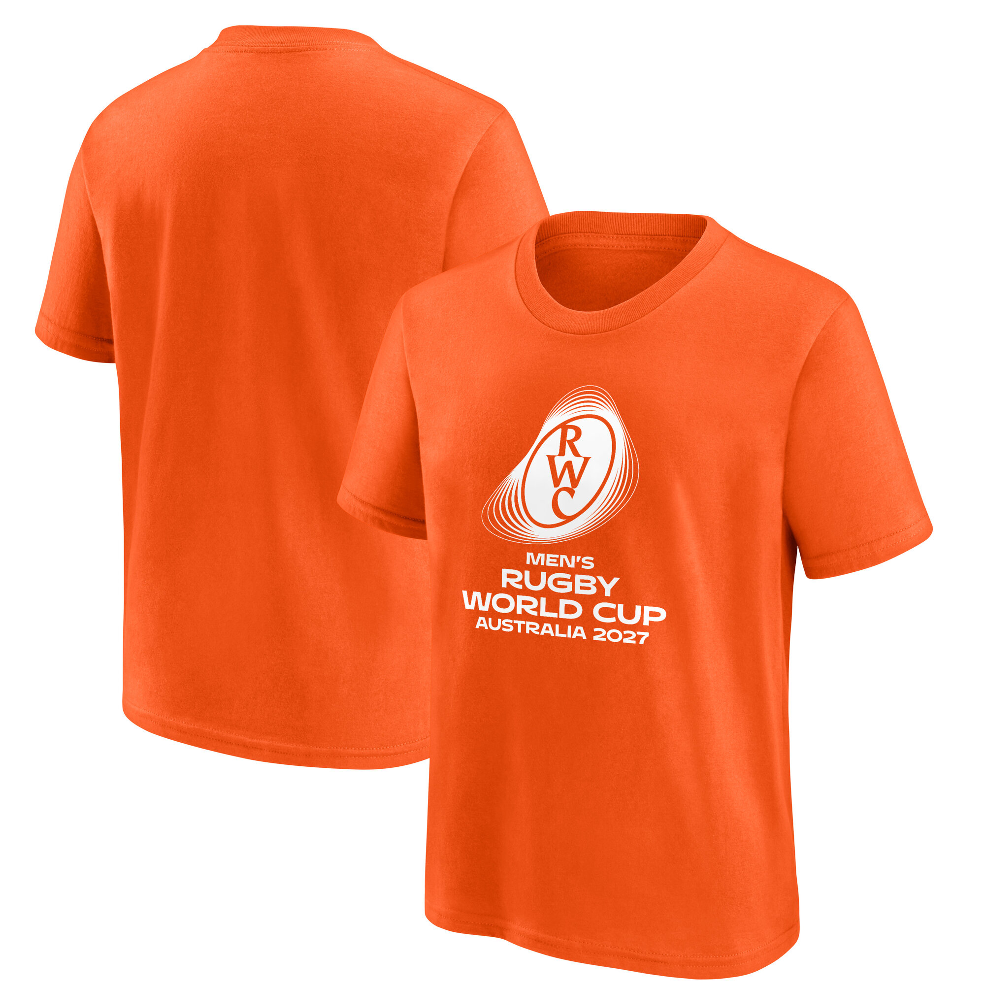 Rugby-Weltmeisterschaft 2027 Grafik-T-Shirt – Orange – Junioren Image