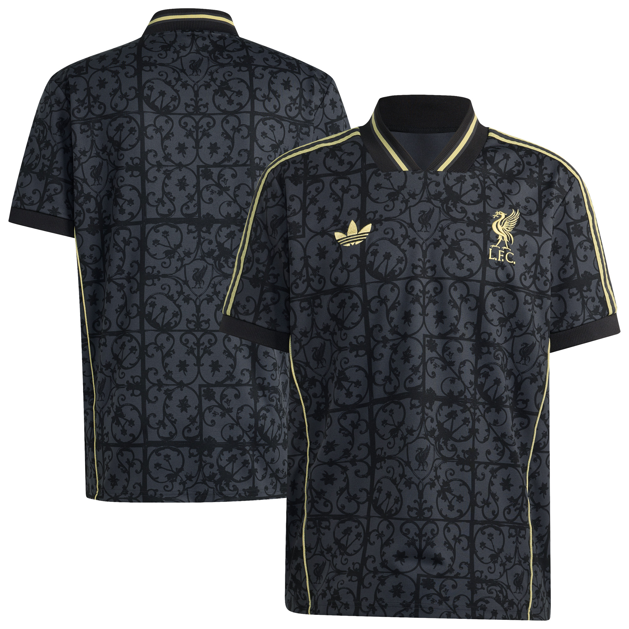 Liverpool adidas Lifestyler Trikot – Dunkelgrau Image