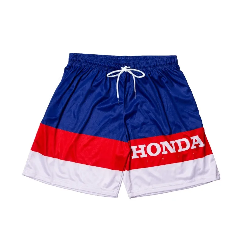 2025-26 Honda Shorts Racing Motorrad Rot Blau Logo Herren Plus Größe 2026 Sommer Schnell Trocknend Atmungsaktive Casual Sport Shorts