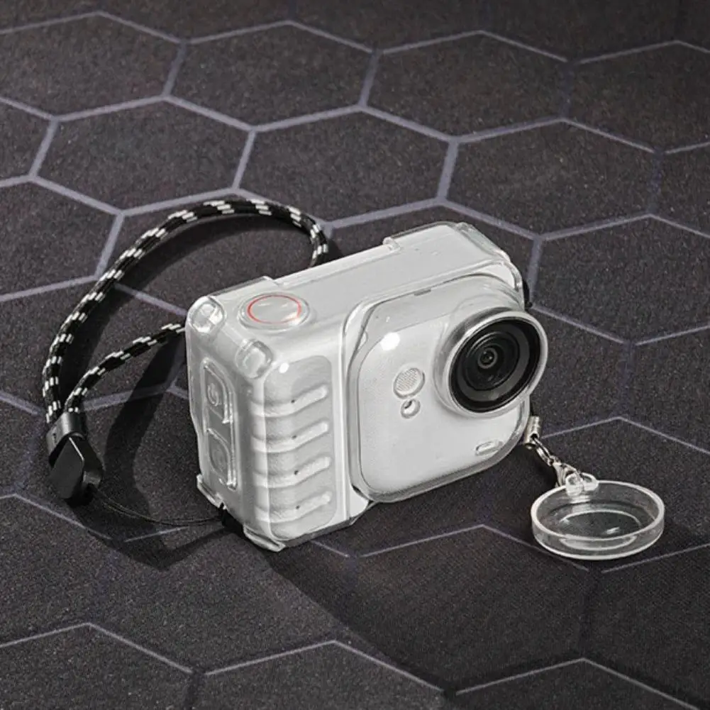 Für Insta360 Go Ultra Schutzhülle TPU Anti Drop Ice Sensing Wärme Antifall Mit Objektiv Kappe Lanyard Ableitung Schutzhülle Image