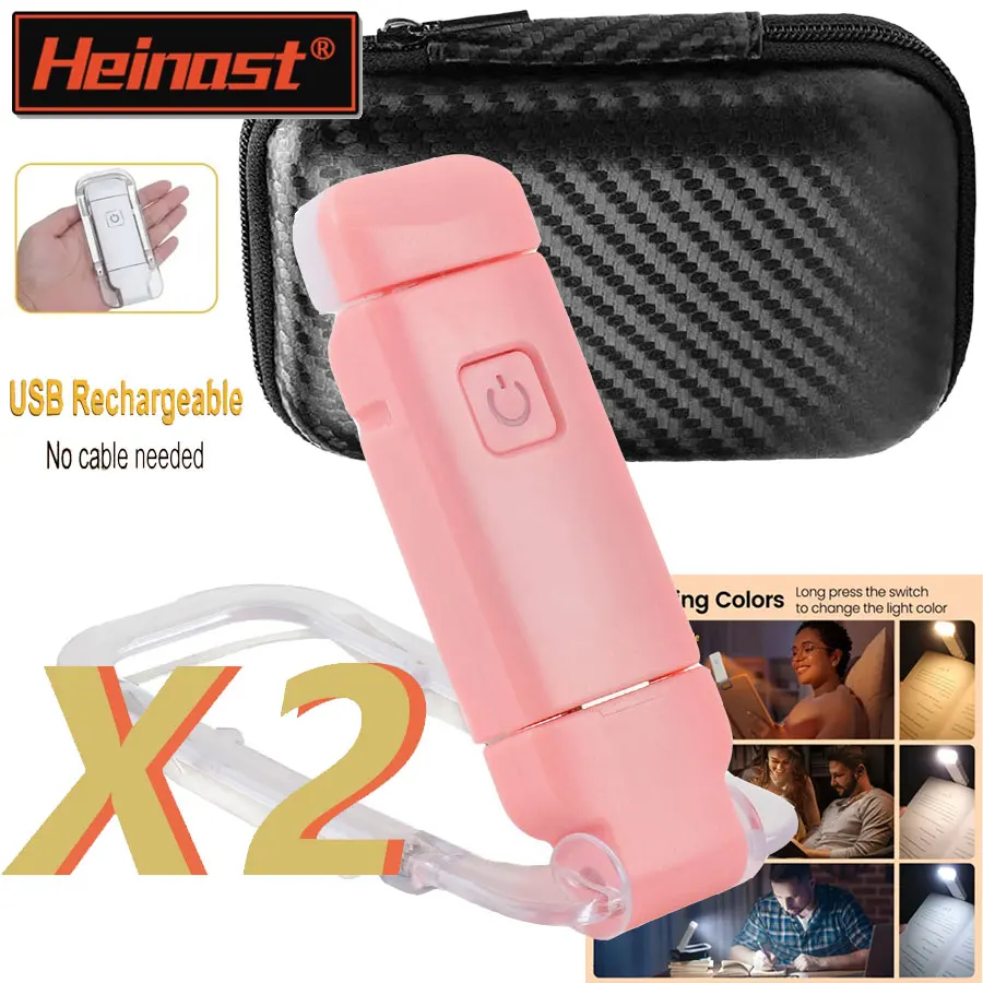 LED USB Rechargeable livre lumière lecture lumière Protection des yeux veilleuse Portable pince bureau lumière signet lire lumière lampe de nuit